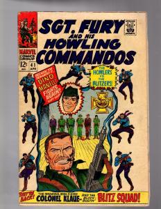 SERGEANT FURY 41 GOOD PLUS April 1967