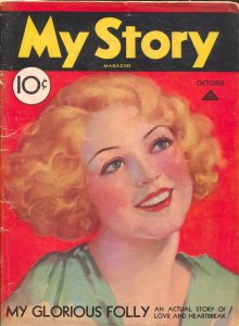 MAG: My Story #2 10/1931-Dell-2nd issue-scandal-Faith Baldwin-pin-up girl cov...