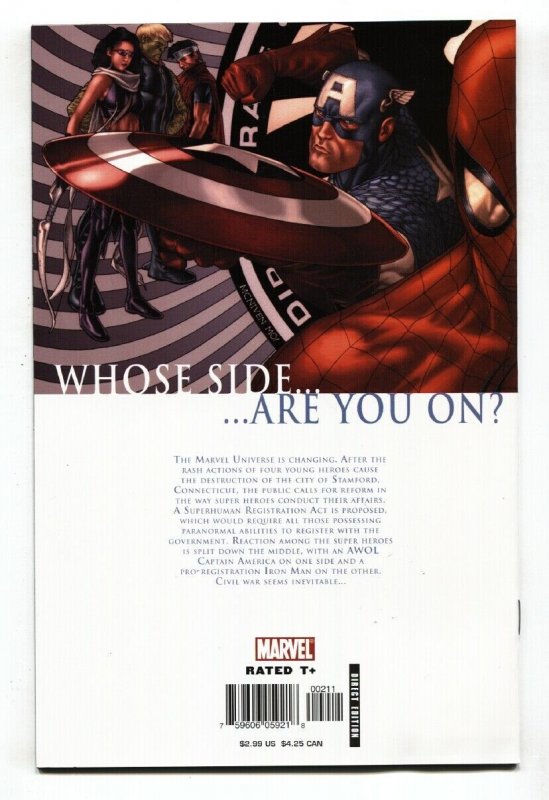 Civil War #2- 2006-Marvel-Captain America-Spider-Man-Marvel Movie MCU
