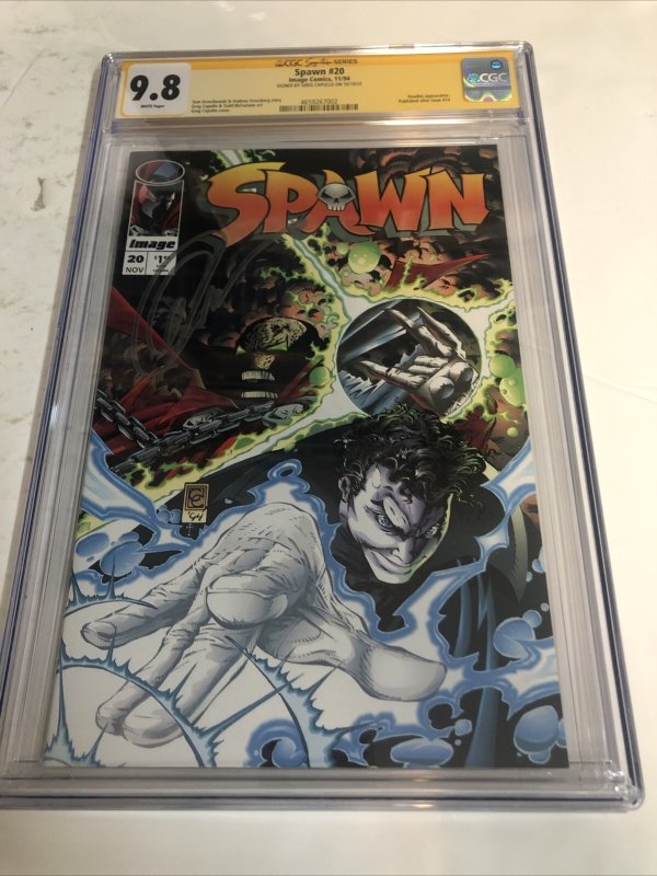 Spawn (1994) # 20 (CGC 9.8 SS) Signed Greg Capullo * Image Comics * Census = 5