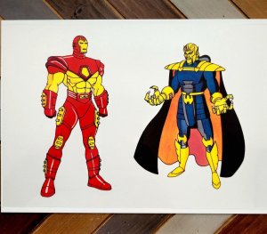 1994 Marvel ACTION HOUR #0 Comic Book w IRON MAN & MANDARIN Animation Cel NM