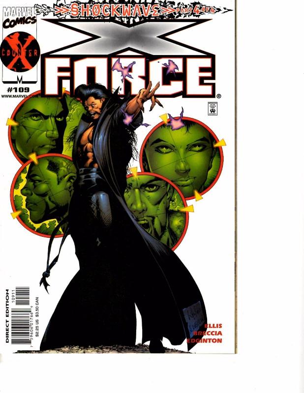 Lot Of 2 X-Force Marvel Comic Book #1 109 KS6