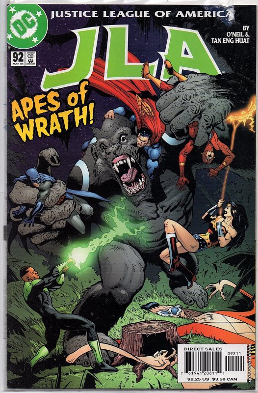 C Comics JLA #92 Superman, Batman, Wonder Woman, Flash, Plastic Man - Extinction