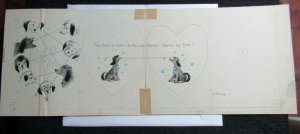 YOU'RE MY TYPE 3-Panels Cute Cartoon Dogs 27x10 Greeting Card Art #V3210