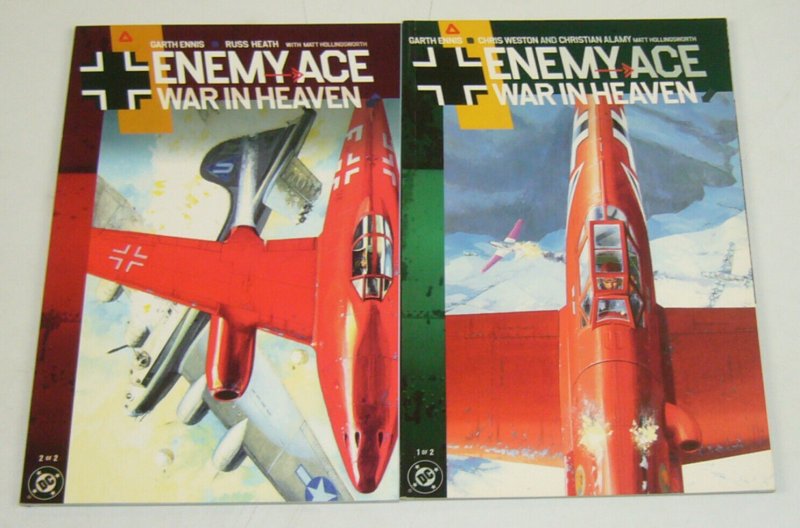 Enemy Ace: War In Heaven #1-2 VF/NM complete series - garth ennis - dc ccomics