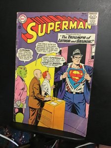 Superman #173  (1964) mid grade Lex Luther, brainiac cover key! VG/FN Wow!