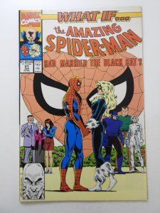 What if...? #21 (1991) Spidey Married the Black Cat?  Beautiful NM- Condition!