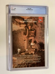 Thor 411 cgc 9.8 wp first new warriors Marvel 1989