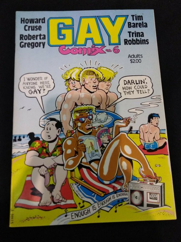 Gay Comix #6 Kitchen Sink Press ADULTS ONLY LGBT Humor Comic 1985