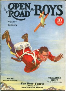 Open Road For Boys--January 1936--Pulp Magazine--Open Road--FR