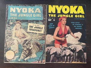 Nyoka the Jungle Girl #76 77 lot of 2 Fawcett 1953 Avg grade VG 4.0 last issue