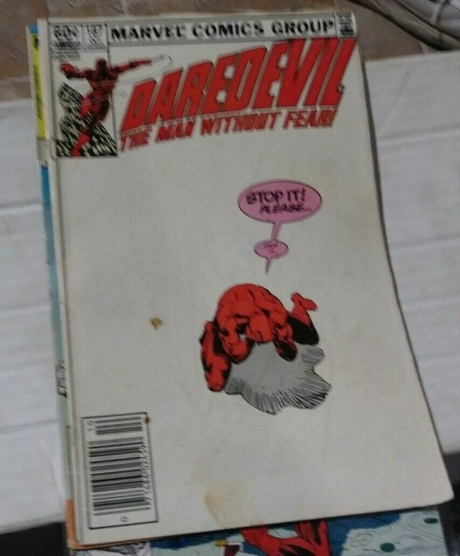 DAREDEVIL  # 187 marvel 1982  FRANK MILLER   HAND STICK  FURY NINJAS BLACKWIDOW