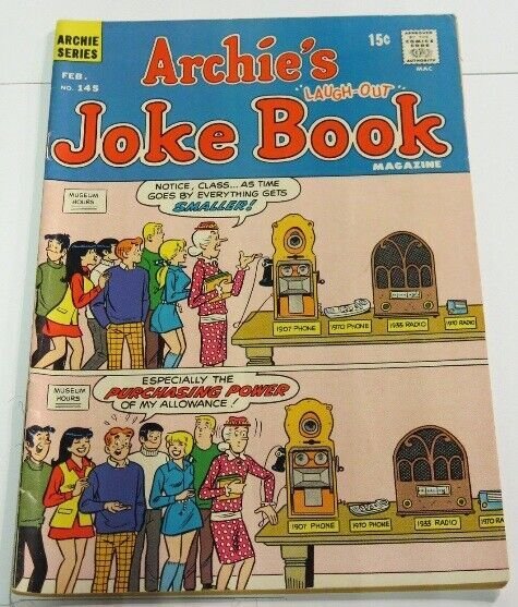 ARCHIES JOKE BOOK (1954-1982)145 VG-F Feb. 1970