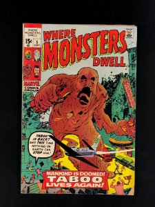 Where Monsters Dwell #5 (1970) VG