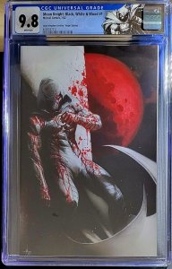 ? ? Moon Knight Black White and Blood #1 virgin CGC 9.8 ? Crain custom label