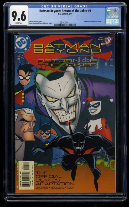 Batman Beyond: Return of the Joker #1 CGC NM+ 9.6 White Pages