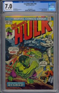 INCREDIBLE HULK #180 CGC 7.0 1ST WOLVERINE CAMEO  