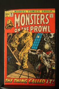 Monsters on the Prowl #15 (1972) High-Grade VF/NM Jack Kirby art Wythville CERT!