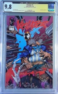 VIOLATOR 1 (1994) CGC 9.8 SIGNED BART SEARS ALAN MOORE SPAWN (SLAB GRADE)