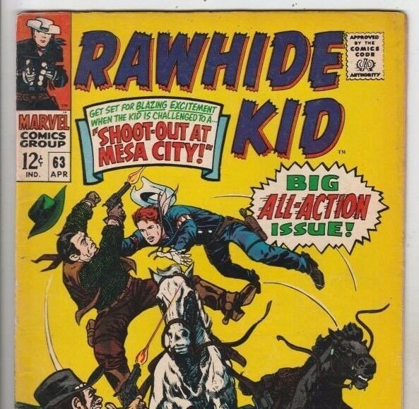 Rawhide Kid 63 strict 1968 FN/VF Mid-High-Grade Dakota Dixon & tons listed now