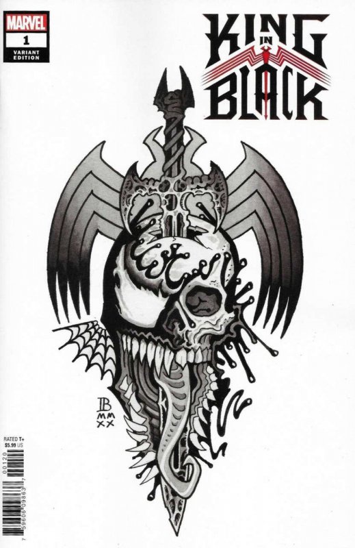 KING IN BLACK #01 (2021) IAN BEDERMAN | TATTOO VARIANT | TRADE DRESS