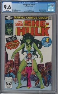 SAVAGE SHE-HULK 1 CGC 9.6 NM+ Jennifer Walters 1980 Origin Disney+ Series KEY!!!