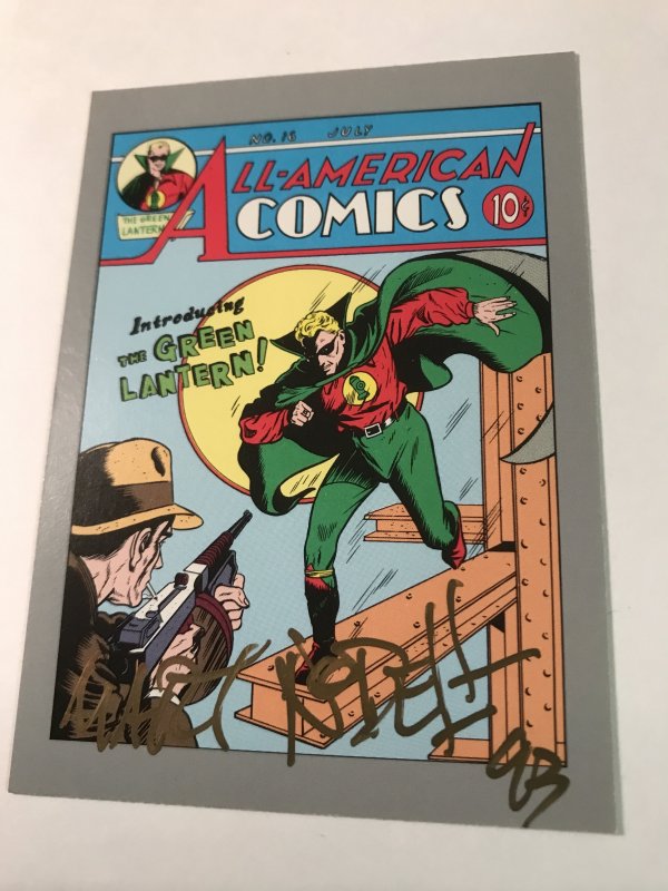 ALL-AMERICAN COMICS #16 card signed by MART NODELL : DC Impel Series 1; NM/M