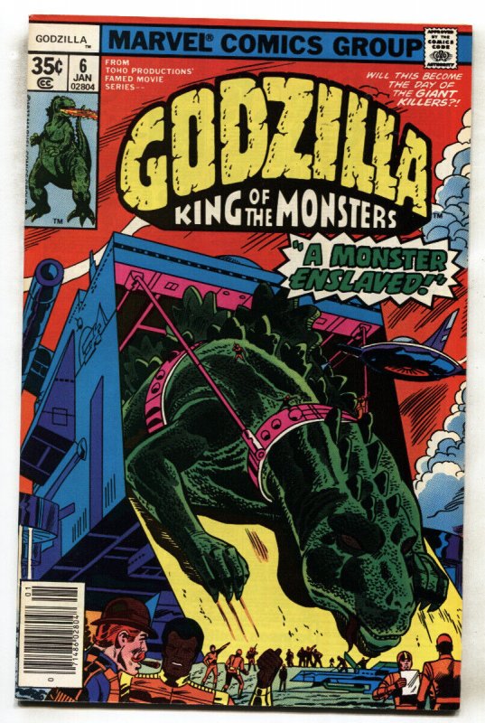 GODZILLA #6 1977-MARVEL-Bronze-Age comic book