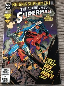 ADVENTURES OF SUPERMAN #503 : DC 8/93 NM; Superboy Vs. CYBORG SUPERMAN story