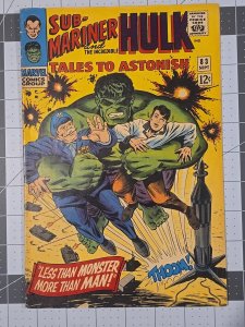 Tales to Astonish #83 Hulk/Namor (Marvel Comics September 1966)