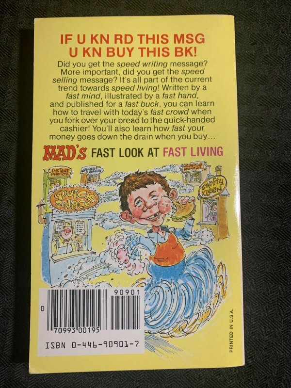 1982 MAD'S Look at Fast Living FN+ 1st Print Paperback - Nick Meglin Collection