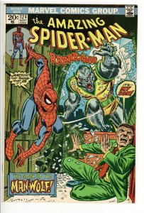 AMAZING SPIDERMAN 124;VF/NM 1st APPEARANCE MAN WOLF KILLER COPY !