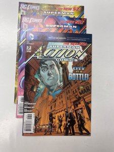 3 Superman Action Comics DC comic books #5 6 7 19 KM8