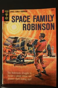 Space Family Robinson #14 1965 Mid-Grade FN Lost In Space Painted Cvr Utah CERT