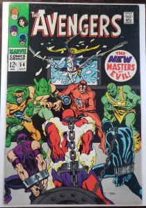 Avengers 54 New Masters of Evil (centerfold detached from bottom staple)