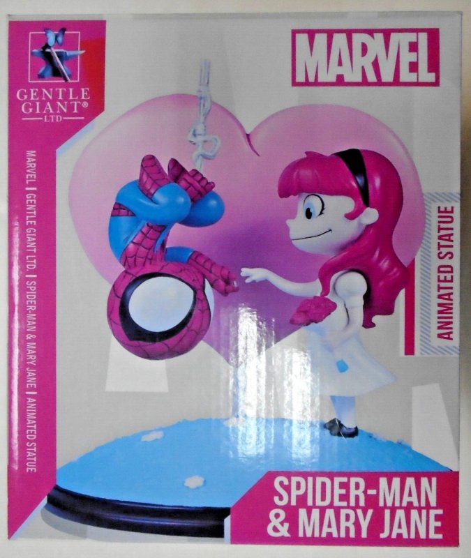 Spider-man + Mary Jane Skottie Young animated statue Gentle Giant w/box!