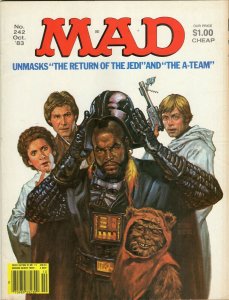 ORIGINAL Vintage 1983 Mad Magazine #242 Star Wars Mr. T.