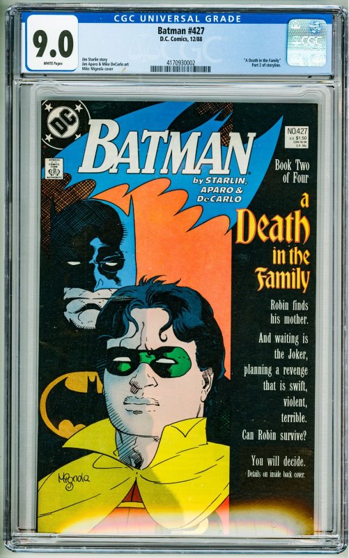 Batman #427 (1988) CGC 9.0!