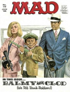 Mad #119 POOR ; E.C | low grade comic Bonnie and Clyde