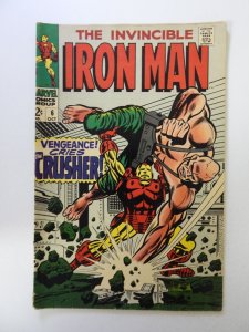 Iron Man #6 (1968) VG 1/2 spine split, bottom staple detached from cover
