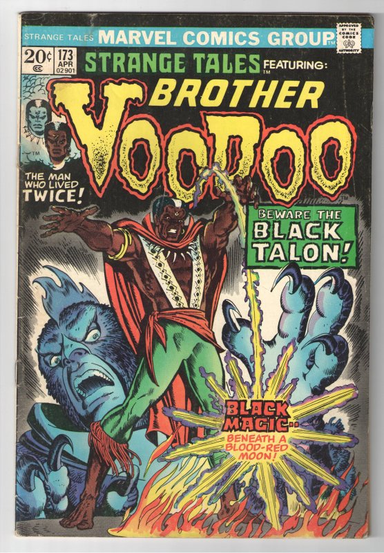 STRANGE TALES 170,171,173 avg VG- 3.5 BROTHER VOODOO