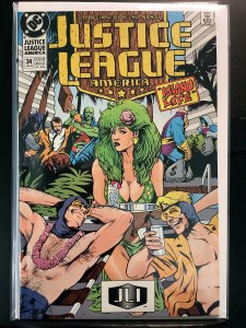 Justice League America #34 Direct Edition (1990)