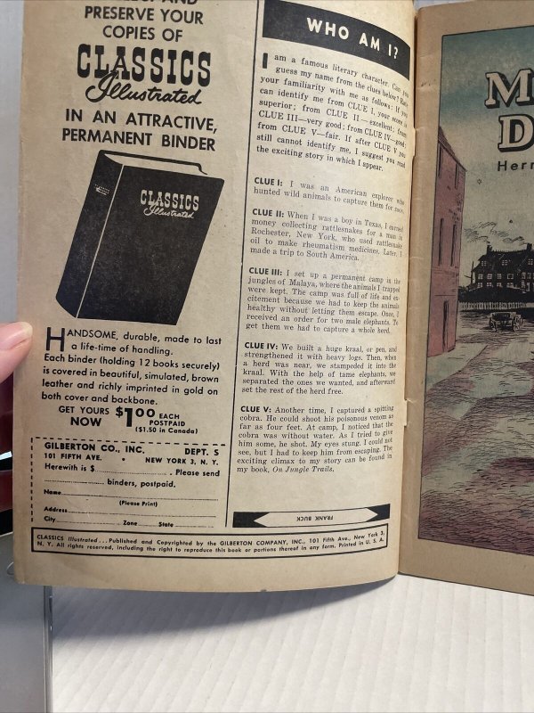 Classics Illustrated Moby Dick #5 