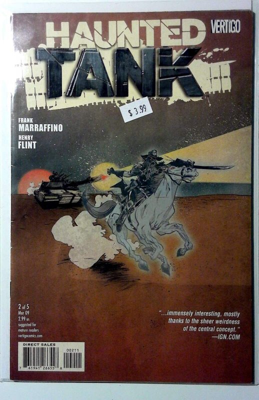 The Haunted Tank #2 (2009) Vertigo Comics General Jeb Stuart 1st Print Comic