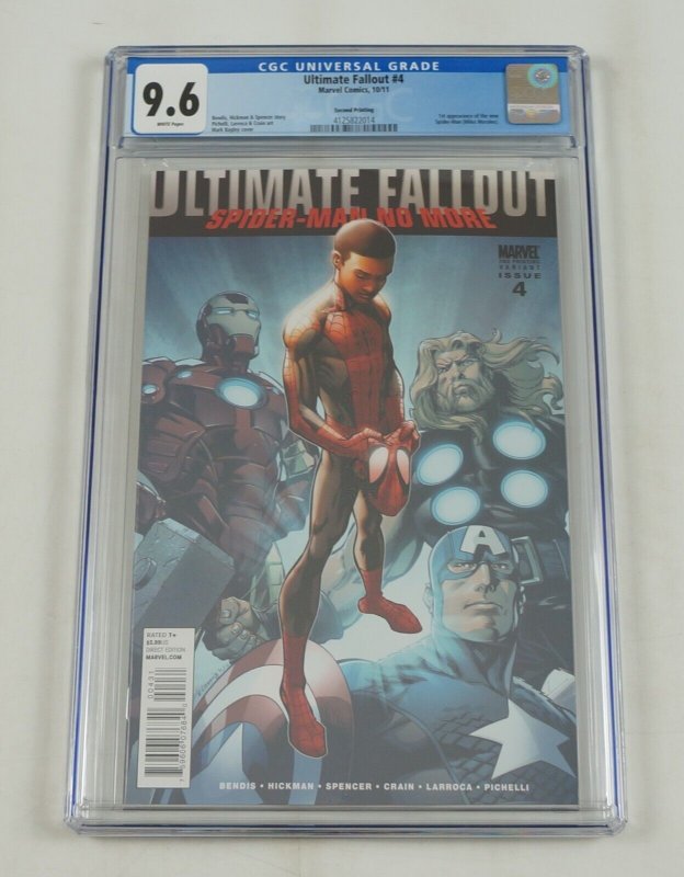 Ultimate Fallout #4 CGC 9.6 1st appearance Spider-Man (Miles Morales) 2nd print 