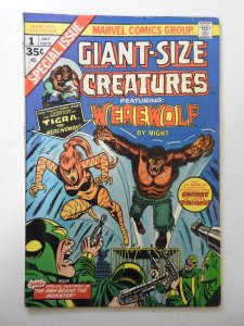 Giant Size Creatures (1974) FN+ Condition! 1st Appearance of Tigra! MVS intact!