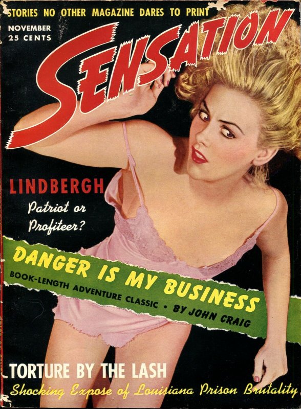 SENSATION #1 11/1941-1ST ISSUE-EXPLOITATION-TORTURE-VOODOOSOUTHERN STATES-vg+