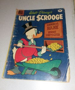 Walt disney's Uncle Scrooge #33 dell comics 1962 silver age carl barks art movie