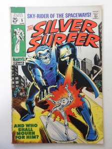 The Silver Surfer #5 (1969) VG/FN Condition! Moisture stain
