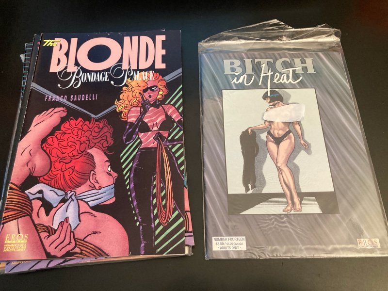 Wow! 30 ADULT/UNDERGROUND S&M/Bondage COMIX! 16 THE BLONDE + 13 BITCH IN HEAT +1